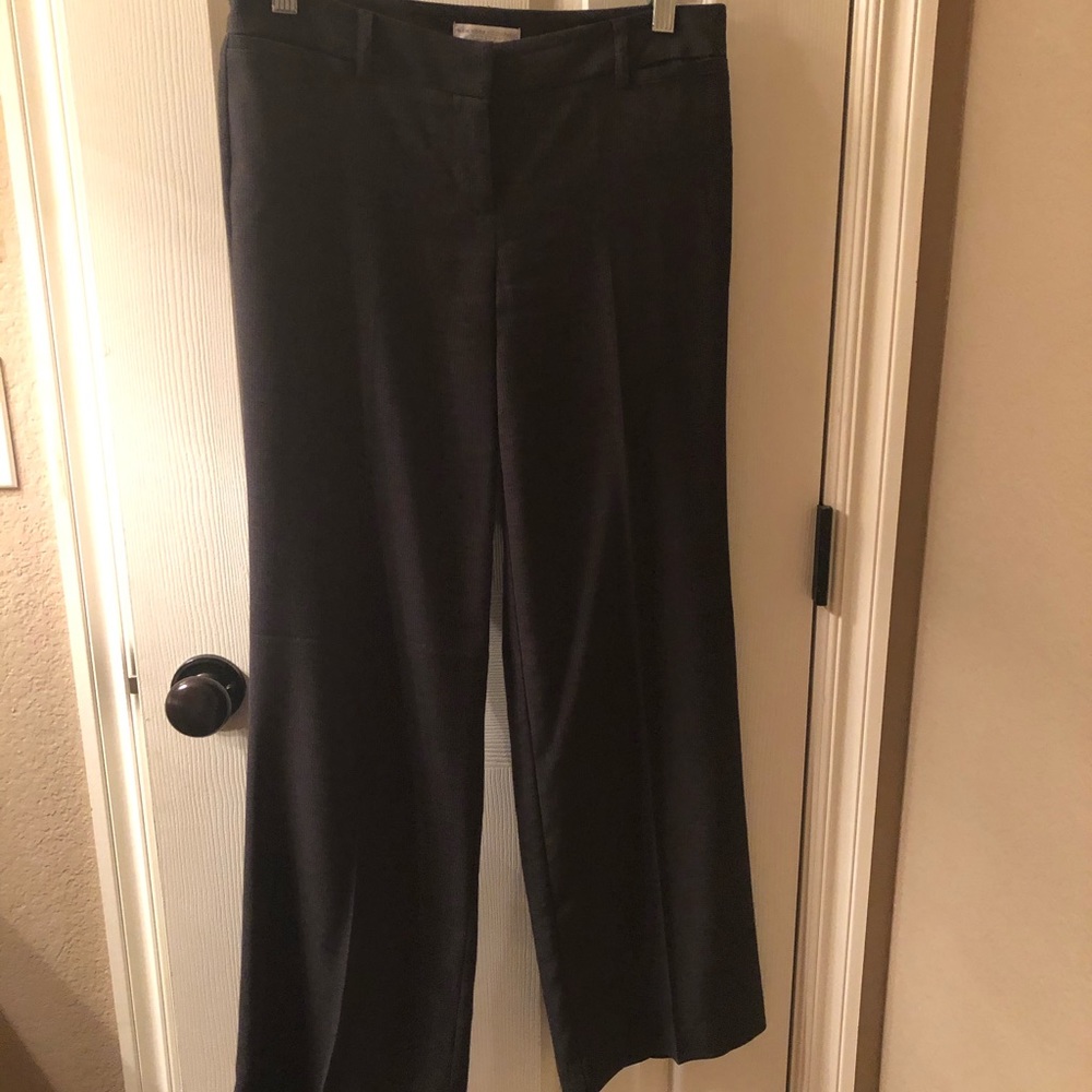 Black pin stripe pants